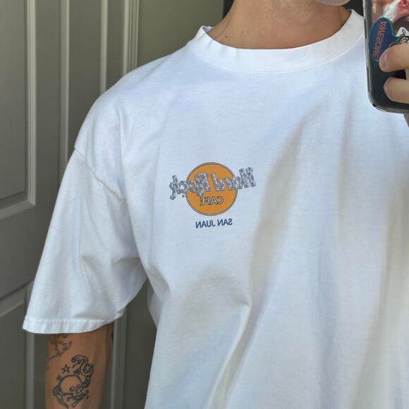 Vintage Heavy Cotton Faded Worn Hard Rock Cafe Tee Shirt - Picture 6 of 8